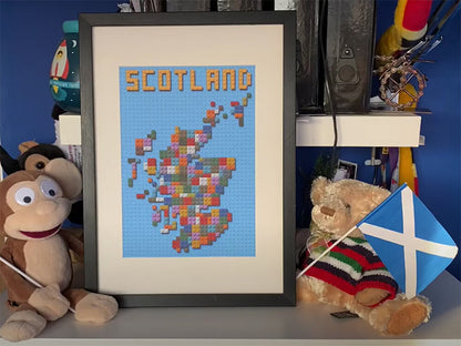 Lego Inspired Map of Scotland