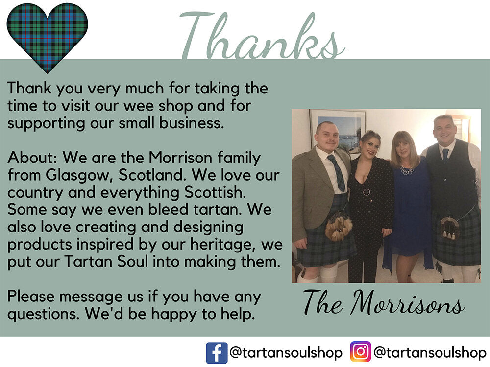 Scottish Mother's Day Personalised Tartan Family